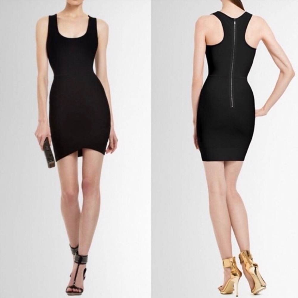 BCBGMaxAzria Black Sleeveless Mini Dress